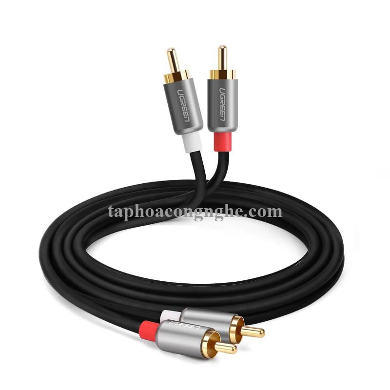 Ugreen 40931 0.5M Đen Cáp âm thanh Bông sen 2 ra 2 dương AV146 30040931